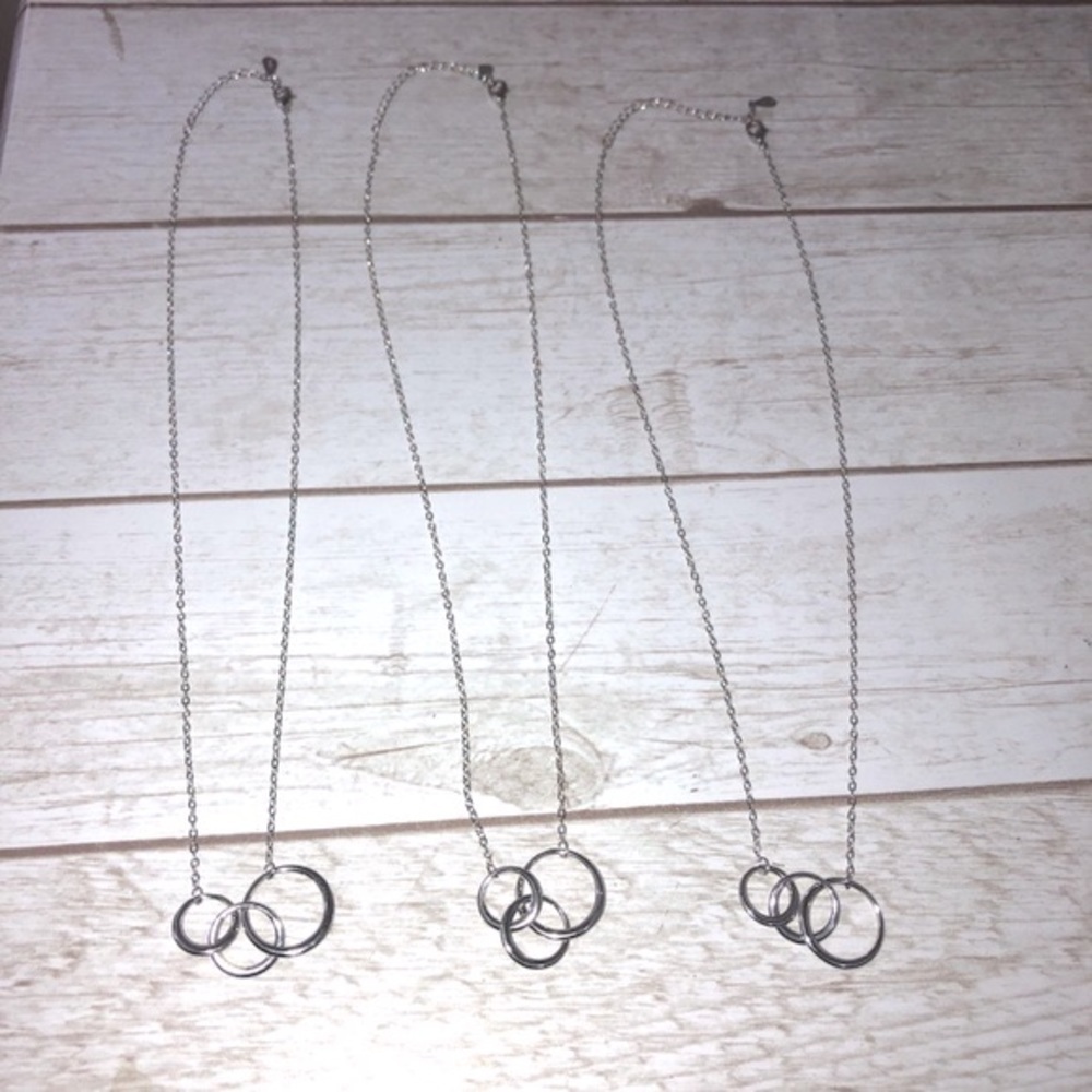 Sterling Silver 925 Grandma Mother Daughter Infinity Chain Necklace Set …